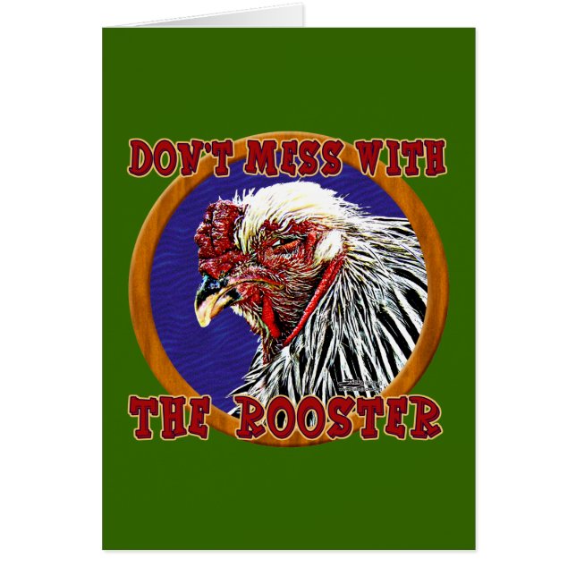 Cartão Rooster Antigo (Frente)