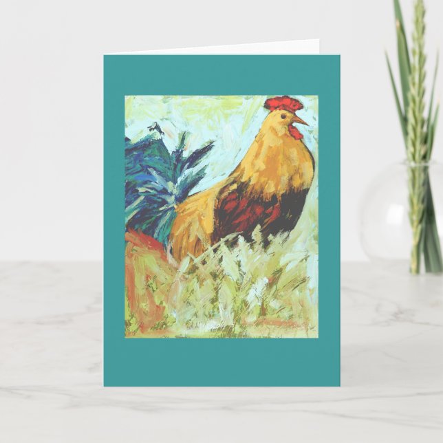 Cartão rooster card (Frente)