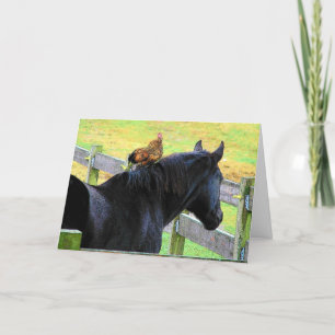 Cartão Rooster E Mare, Você É Meu Melhor Amigo.