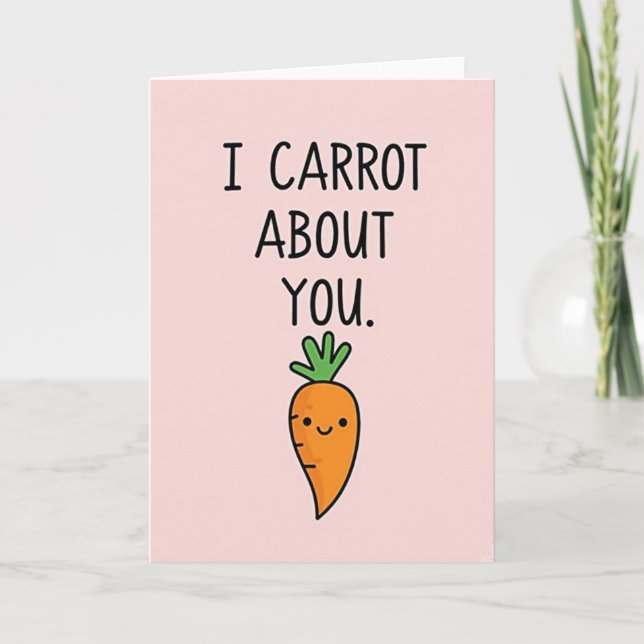 Cartão Root Vegetable About You Card (Frente)