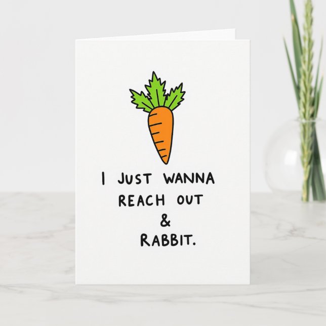 Cartão Root Vegetable Funny Friend Card (Frente)