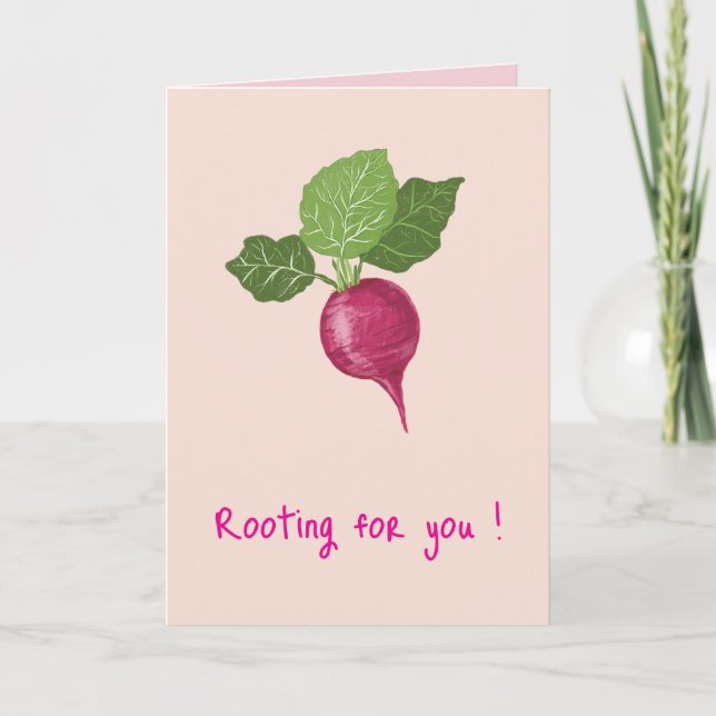 Cartão Rooting for you encouragement Card (Folded) (Frente)