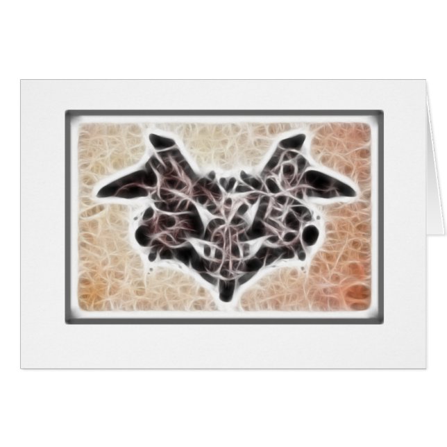 Cartão Rorschach Fractal 1 (Frente Horizontal)