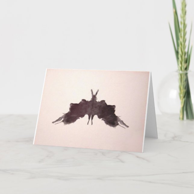 Cartão Rorschach Test Ink Blots Plate 5 Bat Moth (Frente)