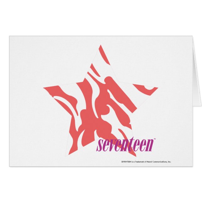 Cartão Rosa 3 da zebra (Frente Horizontal)