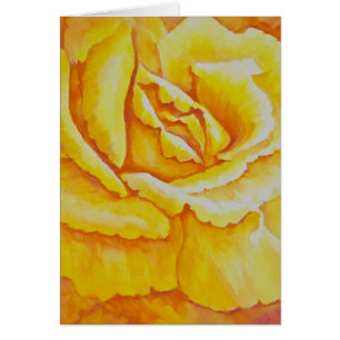 Cartão Rosa amarelo