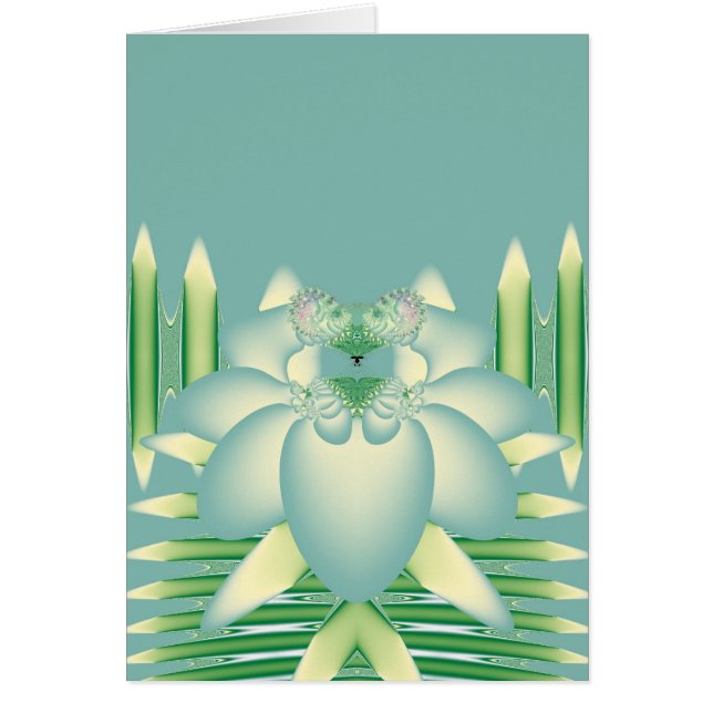 Cartão Rosa azul (Frente)