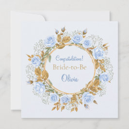 Cartão Rosa Azul Dourado