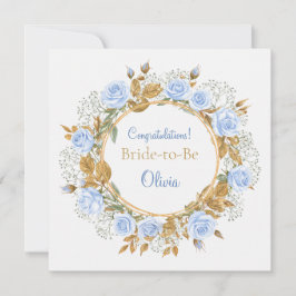 Cartão Rosa Azul Dourado