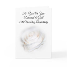 Rosa Branca Aniversário de Casamento Personalizado