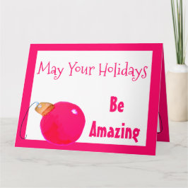 Cartão Rosa Brilhante Não-tradicional Estilado