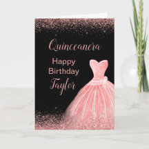 Rosa cor-de-rosa Faux Glitter Quinceanera