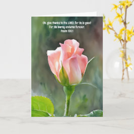 Cartão Rosa de Bíblia de pincel rosa - Verdadeira fé
