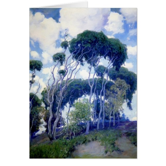 Cartão Rosa de cara - Laguna Eucalyptus (Frente)