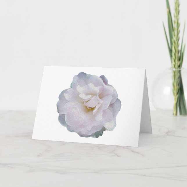 Cartão Rosa de cinza rosa (Frente)