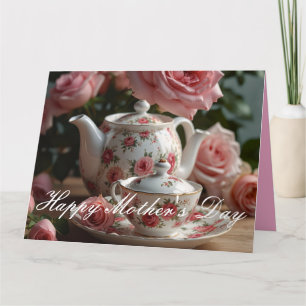 Cartão Rosa de Couve Rosa Tea