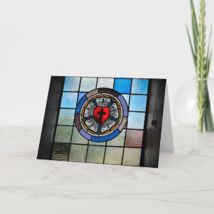 Cartão - rosa de Luther