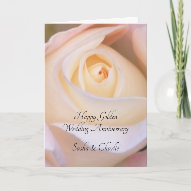 Cartão Rosa de ouro (Frente)