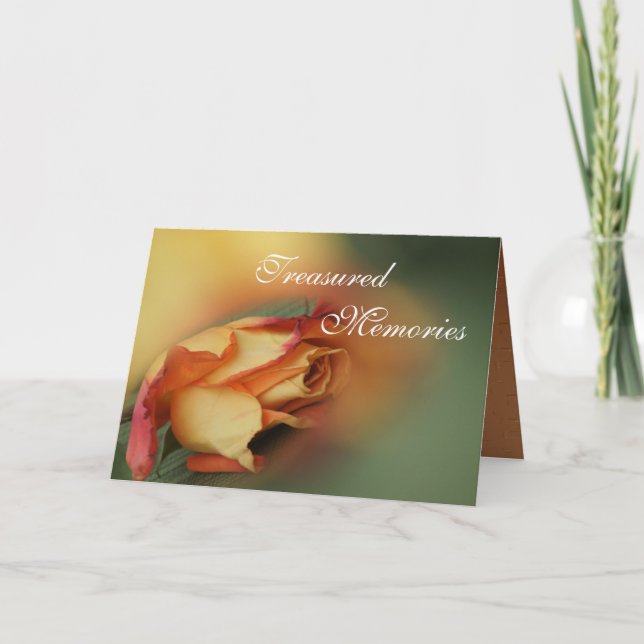 Cartão Rosa de simpatia - personalize qualquer ocasião (Frente)