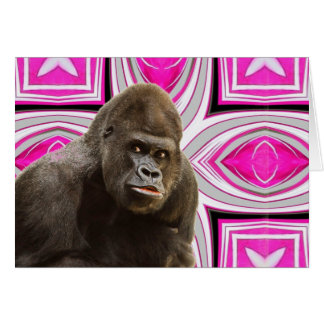Cartão Rosa Delight Gorilla