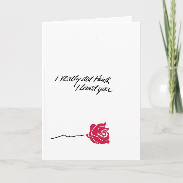 Cartão Rosa descrevendo o amor (Frente)