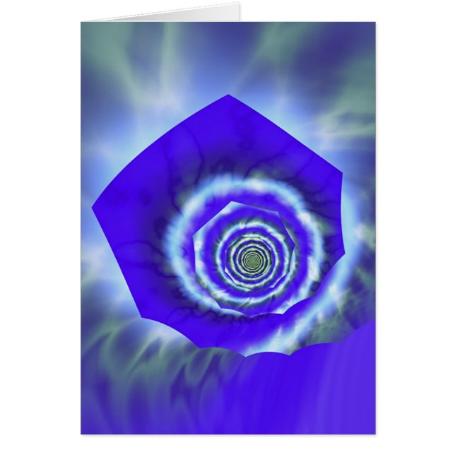 Cartão Rosa do azul (Frente)