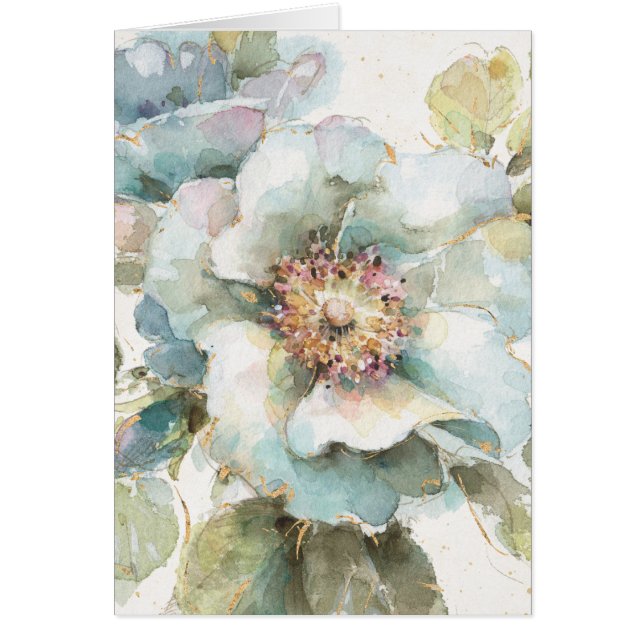 Cartão Rosa do azul (Frente)