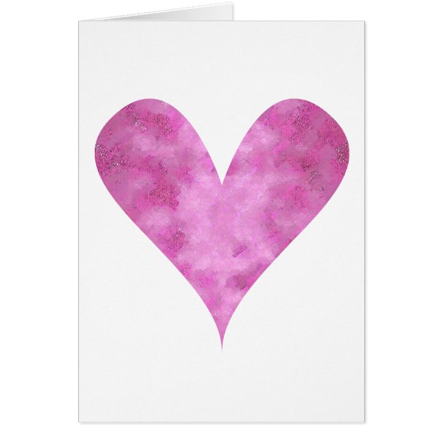 Cartão Rosa do Pintura-meu-Coração (Frente)