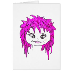 Cartão Rosa do punk rock