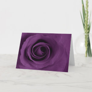 Cartão Rosa do roxo de artística