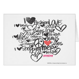 Cartão Rosa dos grafites