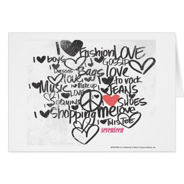 Cartão Rosa dos grafites (Frente Horizontal)