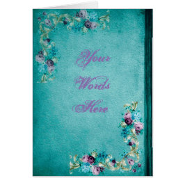 Cartão Rosa floral vitoriano flores elegantes textura pic