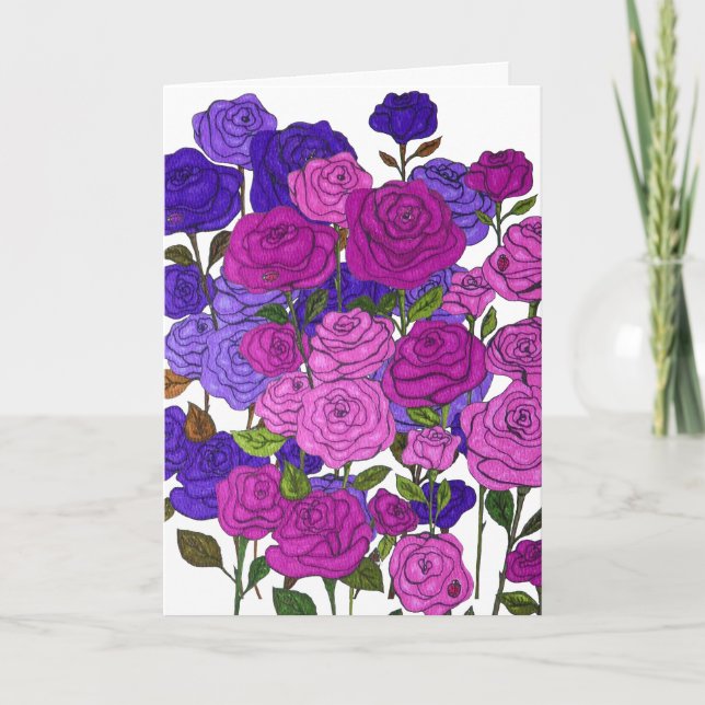 Cartão Rosa Garden (Frente)