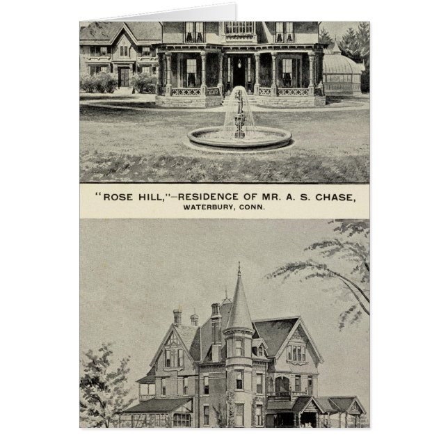 Cartão Rosa Hill, residência Judd (Frente)