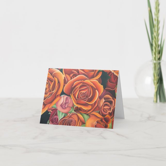 Cartão rosa laranja (Frente)