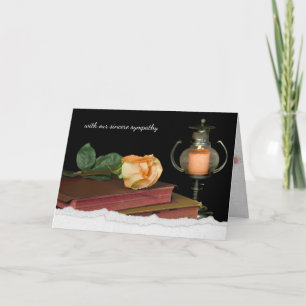 Cartão rosa laranja em Bíblia Sagrada