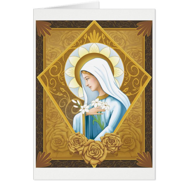 Cartão Rosa místico (Frente)