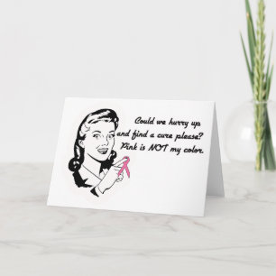 Cartão Rosa não é minha cor!