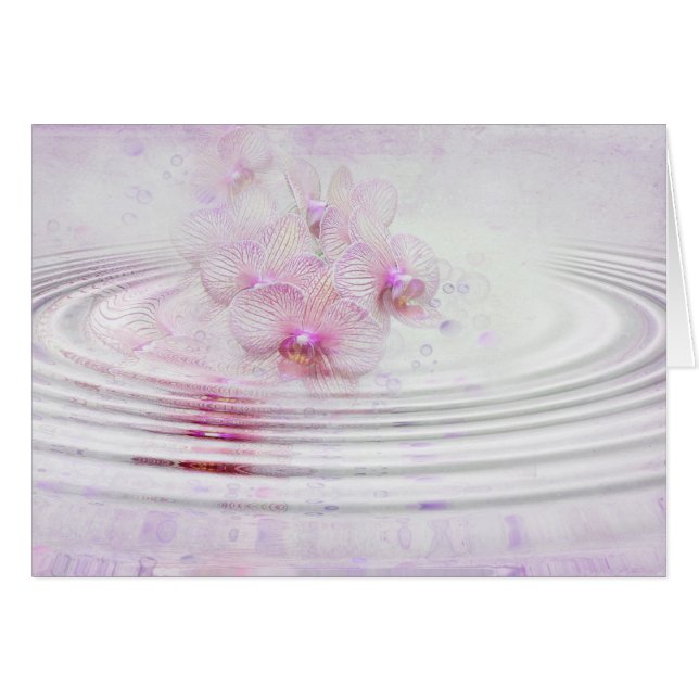 Cartão Rosa Orquídea (Frente horizontal)