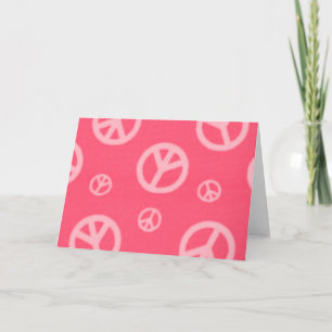 CARTÃO ROSA PINK PAZ SINAIS DE CRESCIMENTO