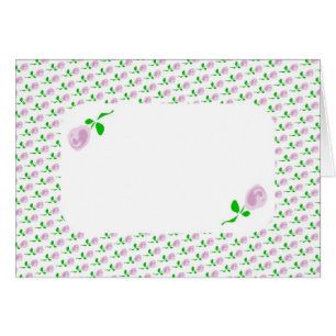 Cartão Rosa pintado