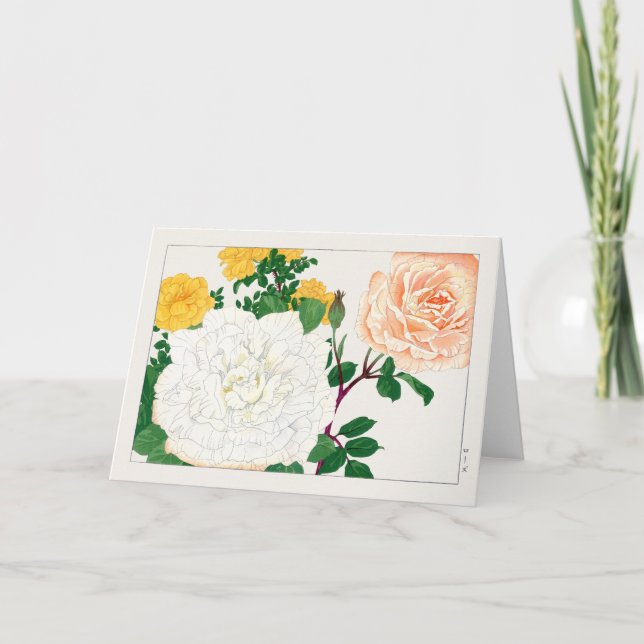 Cartão Rosa por Tanigami Konan (Frente)