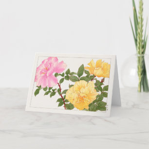 Cartão Rosa por Tanigami Konan