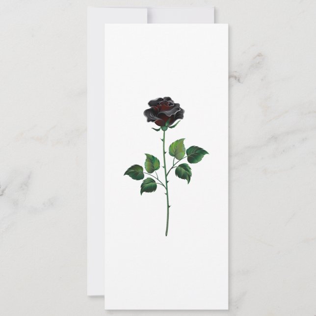 Cartão Rosa preto (Frente)