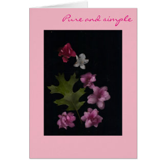 Cartão Rosa puro