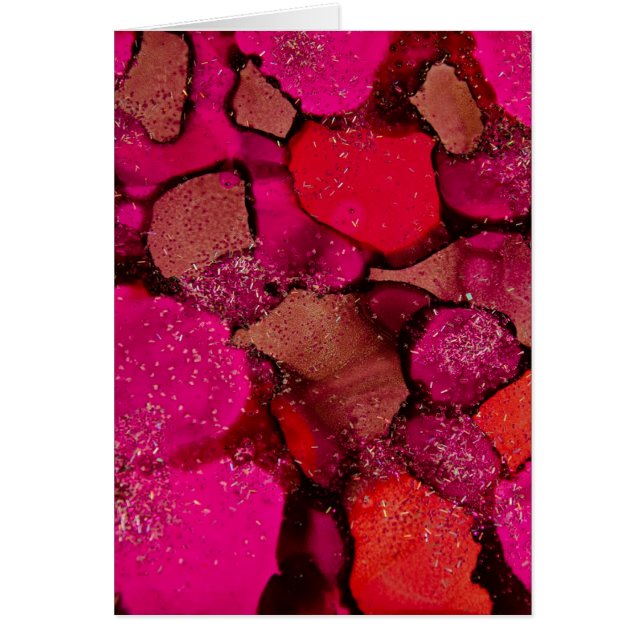 Cartão Rosa Quente (Frente)