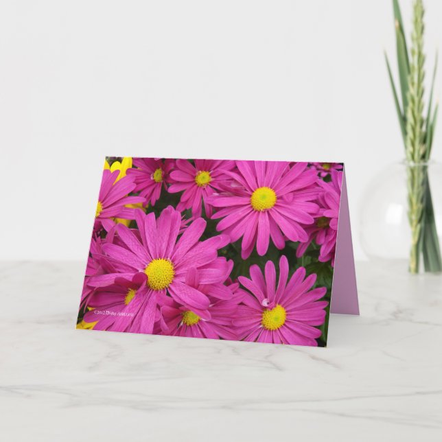 Cartão Rosa quente quente (Frente)