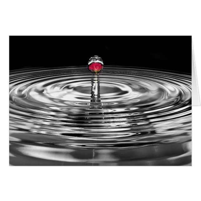 Cartão Rosa Ripplado (Frente Horizontal)