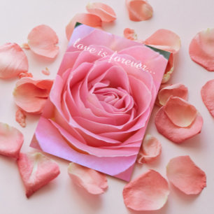 Cartão Rosa Romântica Rosa Personalizada Proposta de Cas